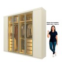 Ver imagem 5 de Guarda Roupa Casal Cumaru 6 Portas com 4 Portas Reflecta com LED Yescasa