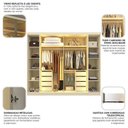 Ver imagem 6 de Guarda Roupa Casal Cumaru 6 Portas com 4 Portas Reflecta com LED Yescasa