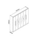 Ver imagem 3 de Guarda Roupa Casal Cumaru 6 Portas com 4 Portas Reflecta com LED Yescasa