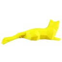 Ver imagem 3 de Gato 28 Cm De Comprimento - Estatueta - Decoração - Toque 3D:Amarelo