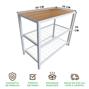 Ver imagem 6 de Sapateira Banco Strassis Design Sd-3501-60 Branco
