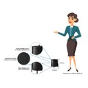 Ver imagem 6 de Kit Acessórios para Banheiro Lixeira e Suporte Porta Papel Higiênico Base de Madeira - ÉdeCasaMóveis                                           