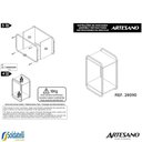 Ver mais imagens de Mesa Lateral 33cm Orgânica Luna Pé Metal Altura 65cm - Artesano
