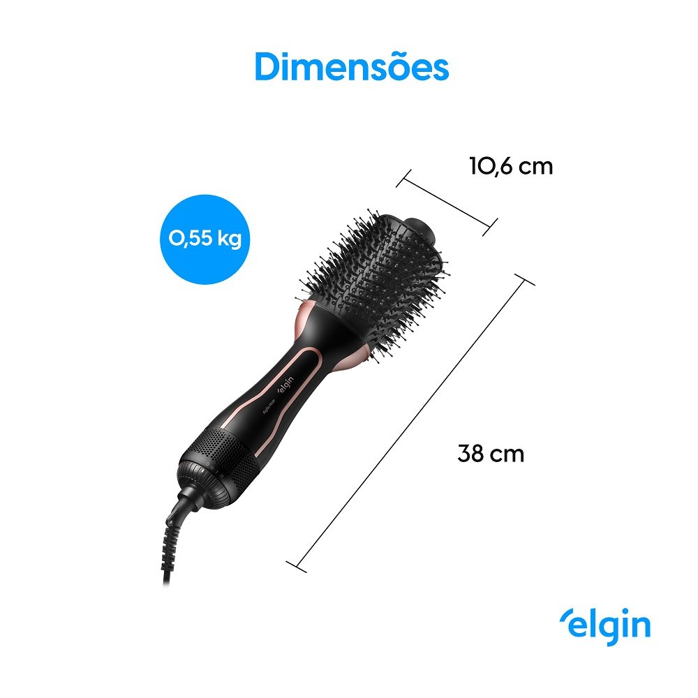 Escova Secadora Elgin Agile Hair Preta - Bivolt - 4