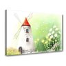 Quadro Decorativo Moinho Flores ao Vento - 1