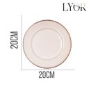 Ver imagem 5 de Jogo 4 Prato de Sobremesa Cerâmica Linear Branco Premium 20cm Lyor