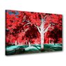 Quadro Decorativo Arvore Parque Floresta Vermelha - 1