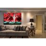 Quadro Decorativo Arvore Parque Floresta Vermelha - 2