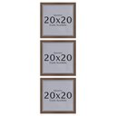 Ver imagem 2 de Kit 3 Unidades Moldura 20x20 Quadro com Acetato