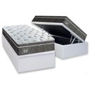 Ver imagem 1 de Conjunto Baú-Colchão Plumatex Átrio+Cama Solteiro 0,88x1,88