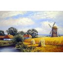 Ver imagem 3 de Quadro Decorativo Paisagem Moinho 419