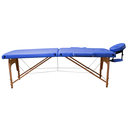 Ver imagem 2 de Maca Dobrável Madeira Luxo Goldlife 250kg C/ Capa Grátis Azul Royal