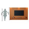 Painel para Tv Ripado até 75 Polegadas Mega 2,20m Cedro Edn - 6
