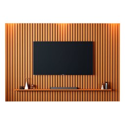 Painel para Tv Ripado até 75 Polegadas Mega 2,20m Cedro Edn - 1