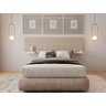 Cabeceira Estofada - Bela + Bancada - Bege - Casal - Box - 2