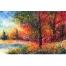Quadro Decorativo Paisagem Floresta Vermelha 500 - 3