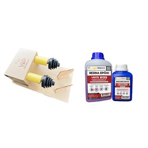 Kit Máquina Copos Duplo Resina Vr175 Alta Viscosidade 1,5kg