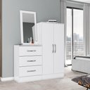 Ver imagem 1 de Cômoda Multiuso Layla Plus 3 Gavetas 2 Portas MDF MDP Branco Casa 812