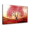 Quadro Decorativo Arvore Paisagem Vermelha 632 - 1