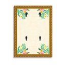 Ver imagem 1 de Porta Chaves Decorativo Estampado Luxo Floral Tropical Dourada