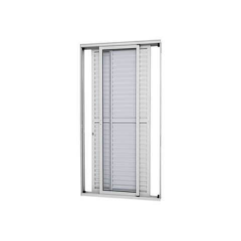 Porta Balcão 3 Folhas Moveis 2,10x1,20 Branca L.25 - Branco