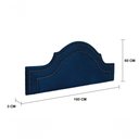 Ver imagem 3 de Cabeceira Queen Luxo 160x60 Suede Azul Tachas Fumê