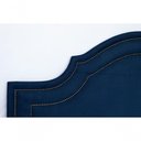Ver imagem 4 de Cabeceira Queen Luxo 160x60 Suede Azul Tachas Fumê