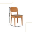 Ver imagem 2 de Conjunto com 6 Cadeiras Mdf Copper para Sala de Jantar Moderna Mobília