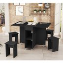 Ver imagem 1 de Mesa Retrátil com Banquetas Preto