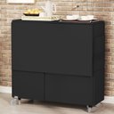Ver imagem 2 de Mesa Retrátil com Banquetas Preto