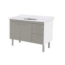 Ver imagem 1 de Gabinete Cozinha Valenza 1,20 Mt Gianduia Cinza - Aj Rorato