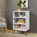 Ver imagem 7 de Sapateira Retro Luna Branca 2 Portas P/ 12 Pares -Pes de Madeira