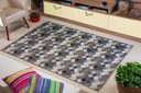 Ver imagem 1 de Tapete Sala Quarto 1,40 x 2,00 Game Cinza Pratik Antider.