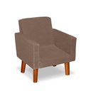 Ver imagem 4 de Mini Poltrona Cadeira Infantil Nina de Criança Suede Cappuccino