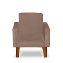 Ver imagem 1 de Mini Poltrona Cadeira Infantil Nina de Criança Suede Cappuccino