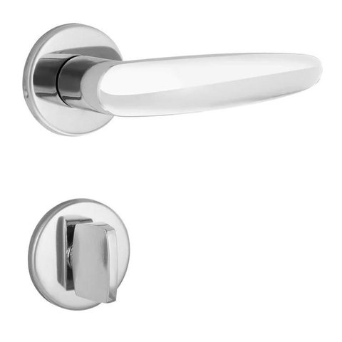 Conjunto de Fechadura 515p St2 55mm Cromado Brilhante La Fonte