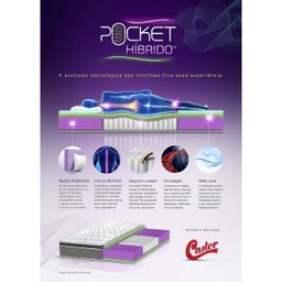 Colchão Queen Castor Revolution Pocket Hibrido 158x198x27 - 4