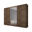 Ver imagem 3 de Guarda Roupa Casal com Espelho 3 Portas 6 Gavetas Spazzio Novo Horizonte