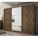 Ver imagem 1 de Guarda Roupa Casal com Espelho 3 Portas 6 Gavetas Spazzio Novo Horizonte