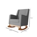 Ver imagem 5 de Poltrona Amamentação Aquila Balanço C/ Puff Cinza