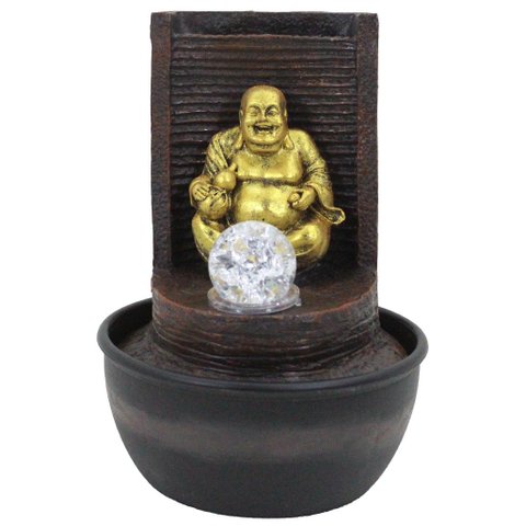 Fonte De Água Decorativa Budag Luz De Led Bivolt