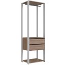 Ver imagem 1 de Guarda Roupa Closet 02 Gavetas 183x60cm Branco Montana Proddy