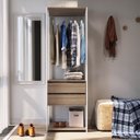 Ver imagem 2 de Guarda Roupa Closet 02 Gavetas 183x60cm Branco Montana Proddy