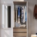 Ver imagem 5 de Guarda Roupa Closet 02 Gavetas 183x60cm Branco Montana Proddy