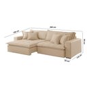 Ver imagem 2 de Sofá Zen Linho 02 Módulos 120 Cm B25 Meu Sofá Online A294 Linho Creme