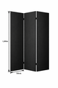 Ver imagem 2 de Biombo Alto Economico Preto - Folha 1800x500mm