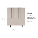 Ver imagem 3 de Cabeceira Estofada Cama Box Solteiro 90 Cm Maisa Linho:bege