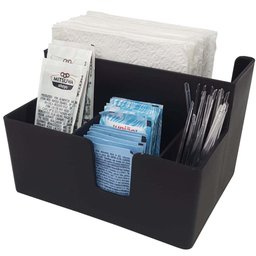 Kit 20 Porta Sachês Guardanapo Açúcar Organizadores Bancada Preto - 10