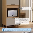 Ver mais imagens de Paneleiro 2 Portas e 2 Gavetas com Nicho Micro-Ondas 70cm Vitra Luciane Móveis