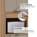 Ver imagem 5 de Paneleiro 2 Portas e 2 Gavetas com Nicho Micro-Ondas 70cm Vitra Luciane Móveis